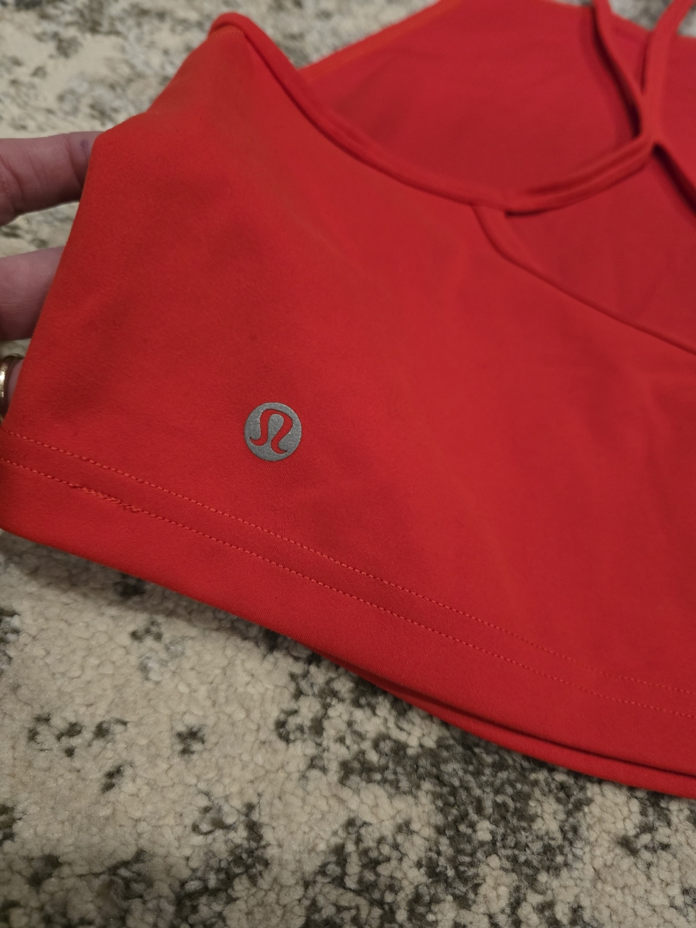 Lululemon Wunder Train High- Neck Cross-Back Tank, 8, Red Hot Heat - Picture 2 of 4